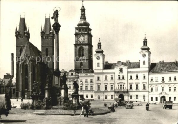 Kralovehradecko Hradec Kralove Zizkovo namesti Zizkaplatz Denkmal Kirc