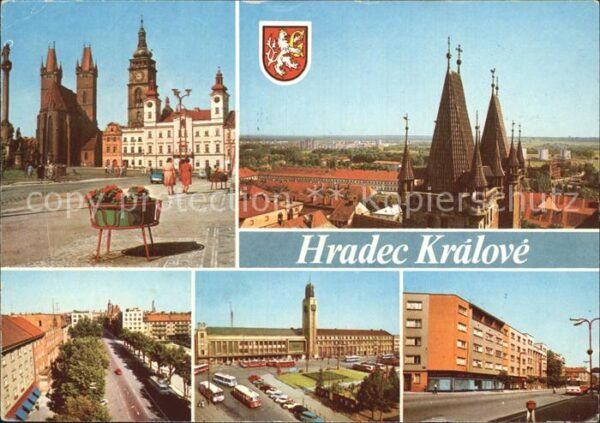 Kralovehradecko Hradec Kralove Zizkaplatz Kirche Strassenpartie