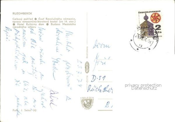 Ruzomberok Rozsahegy Celkovy pohled Cast Revolucneho namesti – Bild 2