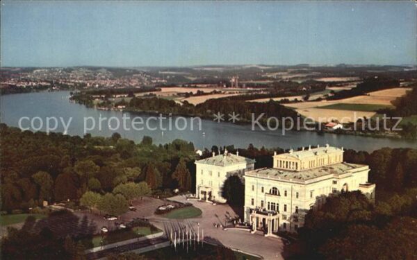 Essen Ruhr Villa Hügel mit Baldeneysee Fliegeraufn