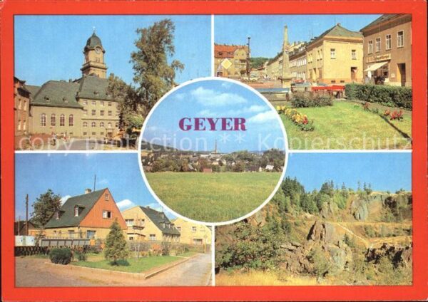 Geyer Rathaus Thumer Strasse Teilansicht Karl