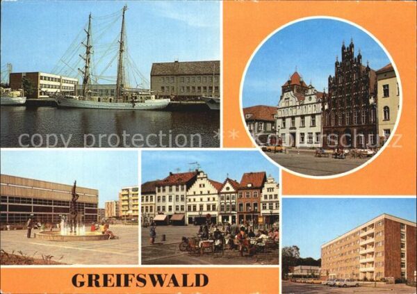 Greifswald Mecklenburg Vorpommern Segelschulschiff Wilhelm Pieck Platz de
