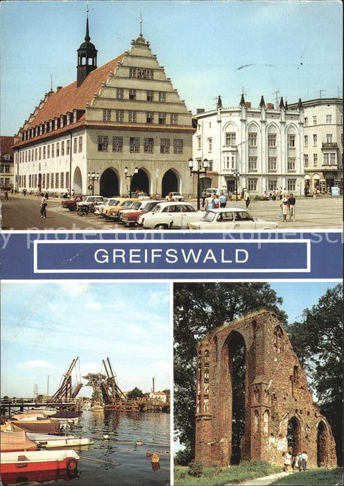 Greifswald Mecklenburg Vorpommern Rathaus Wiecker Klappbrücke Technisches
