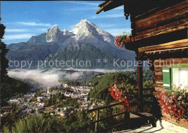 Berchtesgaden Panorama Blick auf Watzmann Berchtesgad
