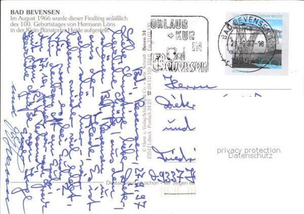 Bad Bevensen Grantfindling Gedenkstein Hermann Löns – Bild 2