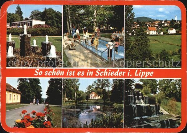 Schieder Kneipp Kurort Fontänen Kneippbecken Pro