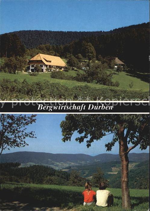 Oberharmersbach Bergwirtschaft Durben Panorama Schwarzw