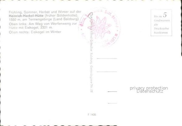 Werfenweng Heinrich Hackel Hütte fröher Söldenhütt – Bild 2