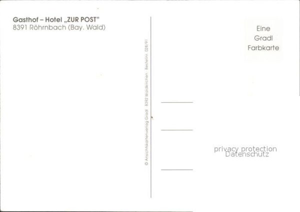 Roehrnbach Gasthof Hotel Zur Post – Bild 2