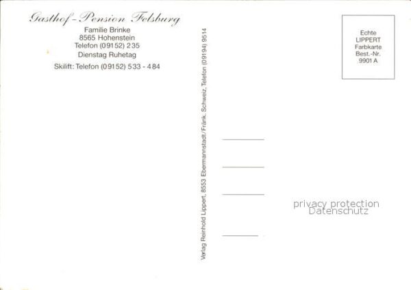 Hohenstein Kirchensittenbach Gasthof Felsburg Restaurant Windbeutel – Bild 2