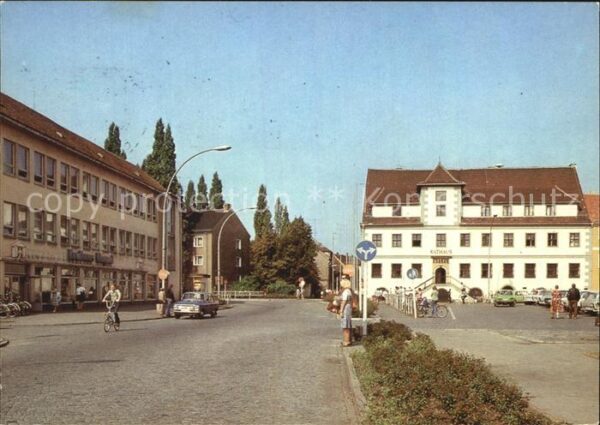 Hoyerswerda Platz der Roten Armee Rathaus
