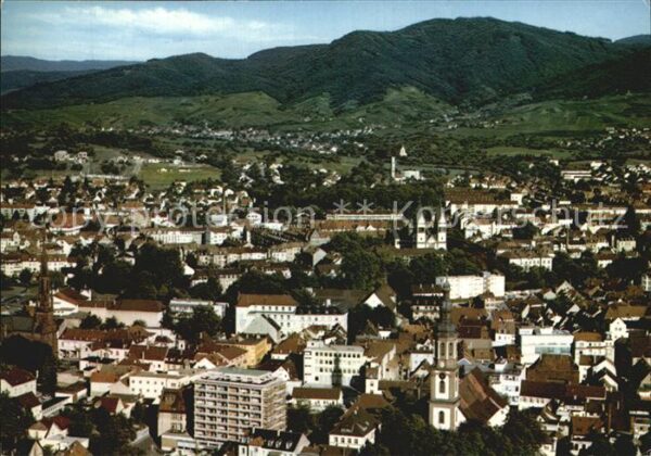 Offenburg Panorama Blick über die Stadt Schwarzwa