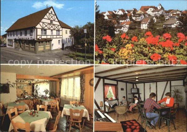 Aichhalden Schramberg Gasthof Pension Adler Ortsansicht Blume