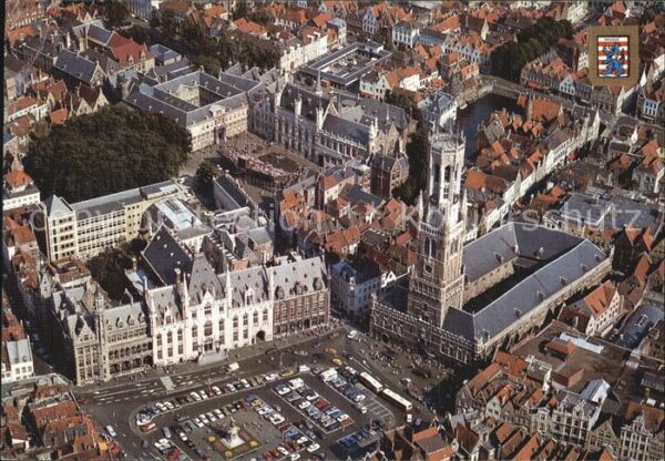 Brugge Belfried Provinciaal Hof Luchtfoto