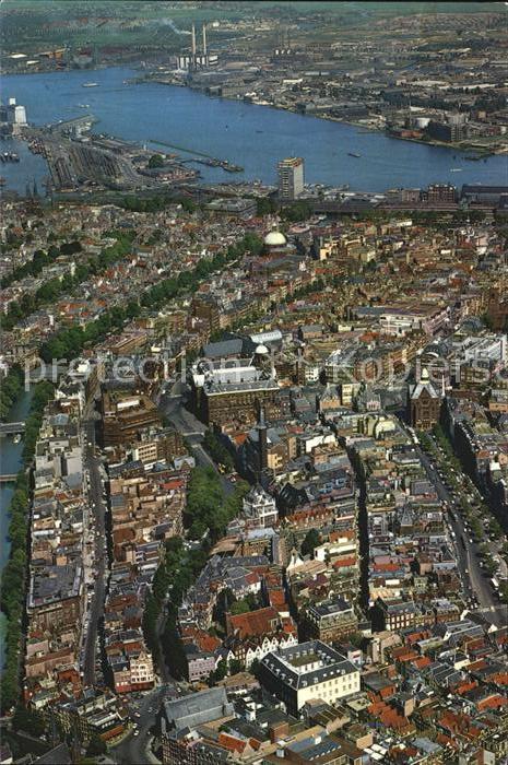 Amsterdam Niederlande Centrum Luchtopname Stadtmitte
