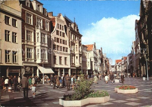 Rostock Kröpeliner Strasse Fussgängerzone