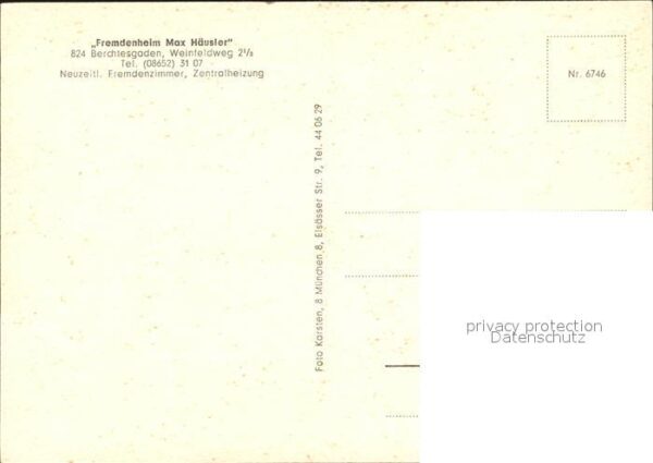 Berchtesgaden Fremdenheim Max Häusler – Bild 2