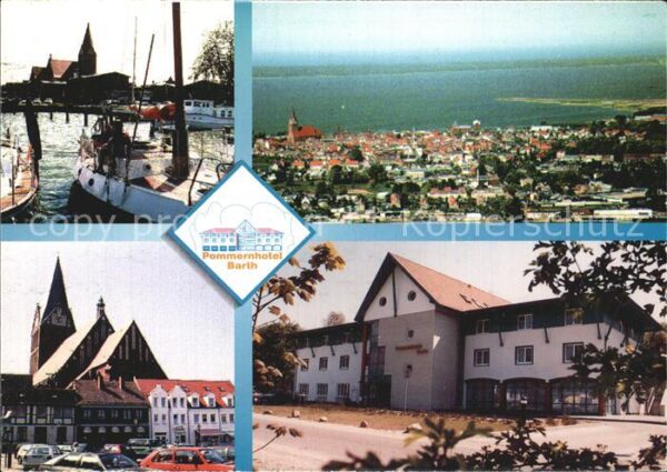 Barth Hafen Bodden Ostsee Kirche Hotel