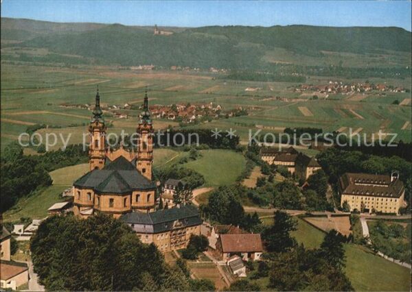 Vierzehnheiligen Basilika mit Blick ins Maintal Fliegeau