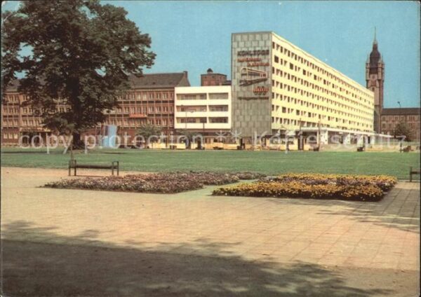 Dessau-Rosslau Blick zur Wilhelm Pieck Strasse Scheibe