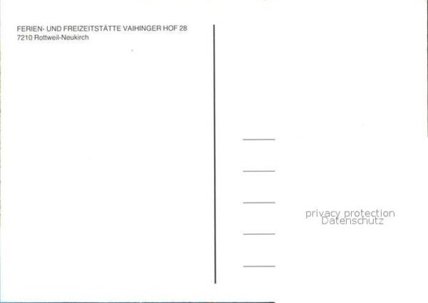 Neukirch Rottweil Erholungsheim Vaihinger Hof Häuserparti – Bild 2
