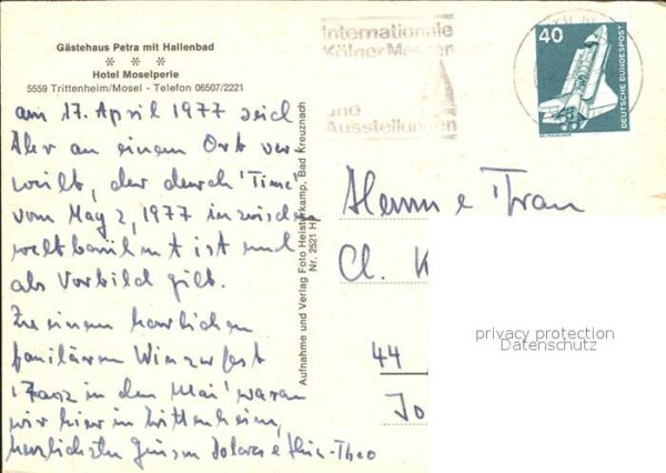 Trittenheim Mosel Hotel Moselperle Gästehaus Petra Dachte – Bild 2