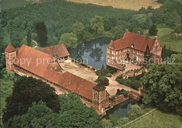 Muenster Westfalen Burg Hülshoff Fliegeraufnahme