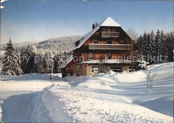 Breitnau Cafe Pension Faller Winterpanorama