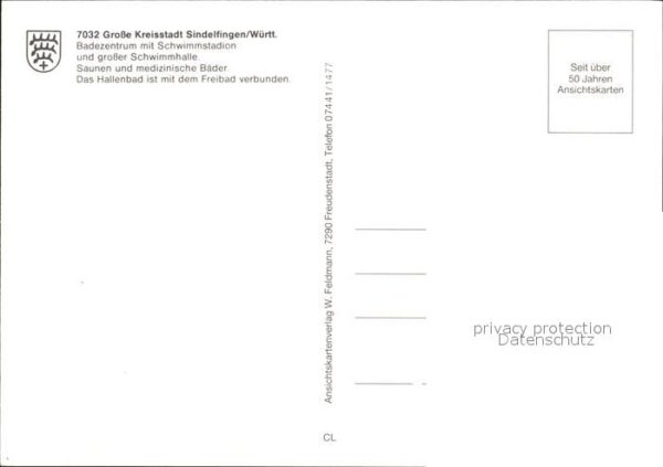 Sindelfingen Badezentrum Schwimmstadion Schwimmhalle – Bild 2