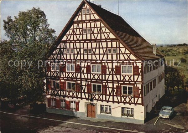 Dornstetten Wuerttemberg Gasthof Pension zur Linde Fachwerkhaus