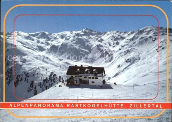 Mayrhofen Zillertal Rastkogelhütte im Sidantal Winterpanora