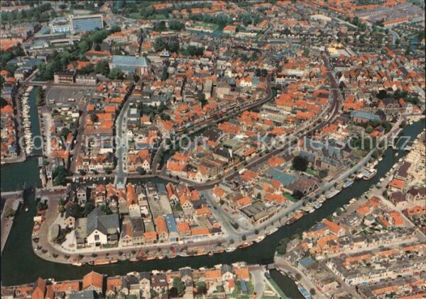 Sneek in vogelvlucht Fliegeraufnahme