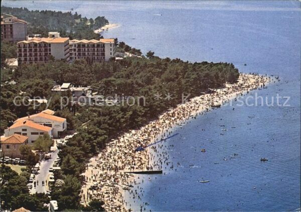 Baska Otok Krk Hotel Horizont Strand Fliegeraufnahme