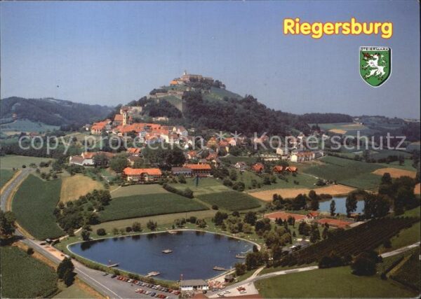 Riegersburg Panorama mit Blick zur Feste 11. Jhdt.