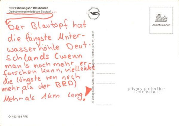 Blaubeuren Hammerschmiede am Blautopf Wehr Wasserr – Bild 2