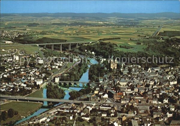 Limburg Lahn Brücken Viadukt Fliegeraufnahme