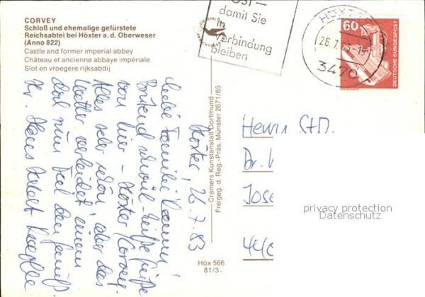 Corvey Schloss ehemalige Reichsabtei Fliegerau – Bild 2
