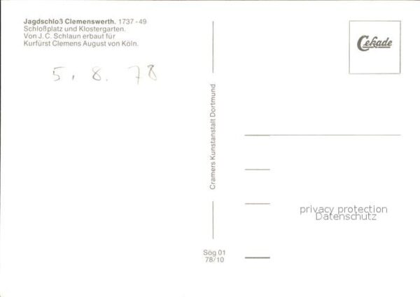 Soegel Jagdschloss Clemenswerth Schlossplatz K – Bild 2