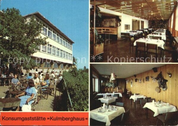 Saalfeld Saale Konsumgaststätte Kulmberghaus Bar Jäger