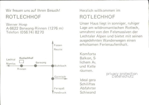 Rinnen Tirol Hotel Pension Rotlechhof Lechtaler Alpe – Bild 2
