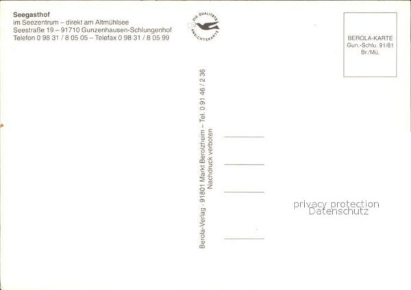 Schlungenhof Mittelfranken Seegasthof am Altmühlsee – Bild 2