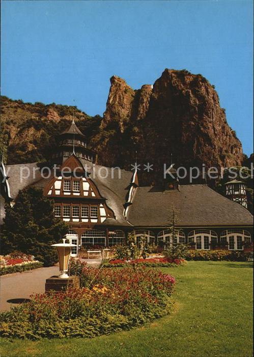 Bad Muenster Stein Ebernburg Bäderhaus mit Rheingrafenstein