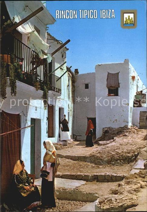 Ibiza Islas Baleares Rincon Tipico Ortspartie