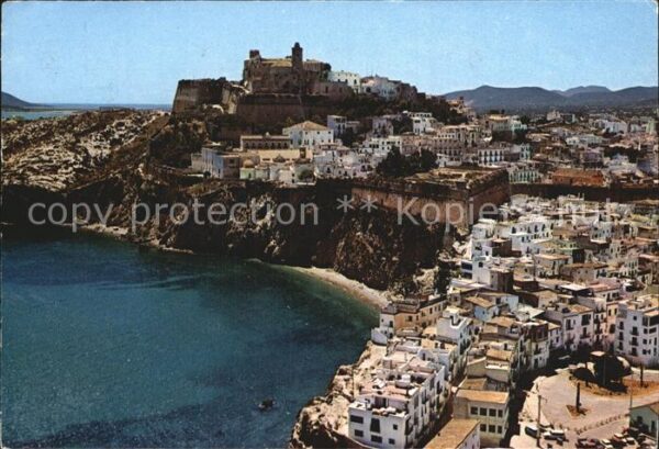 Ibiza Islas Baleares Vista parcial Panorama Küste