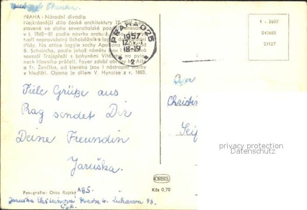 Praha Prahy Prague Narodni divadlo Nationaltheater – Bild 2