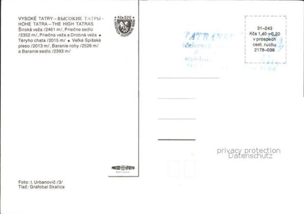 Vysoke Tatry Berghaus Hohe Tatra – Bild 2