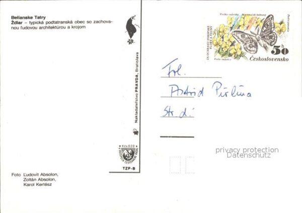 Zdiar typisches Dorf Volksarchitektur Trachte – Bild 2