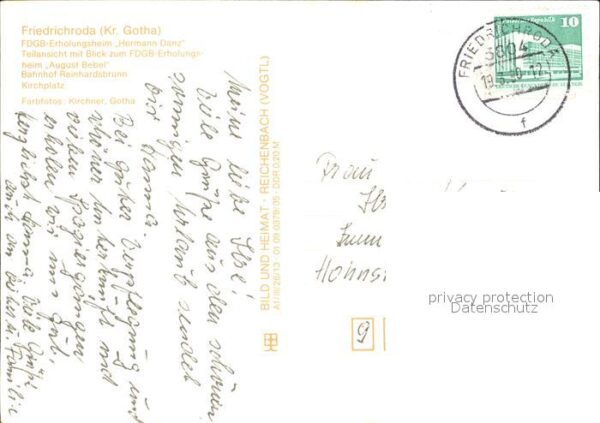 Friedrichroda FDGB Erholungsheim Hermann Danz August – Bild 2