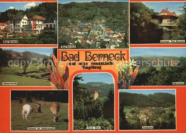 Bad Berneck und Umgebung Kurhaus Ruine Stein Rotwil