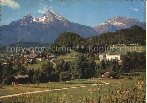 Berchtesgaden Panorama mit Watzmann und Hochkalter Be